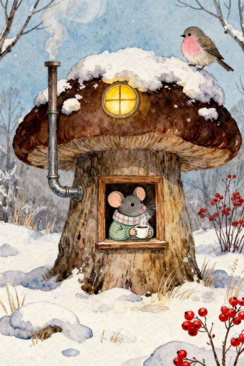 малка мишка в къщата му онлайн пъзел