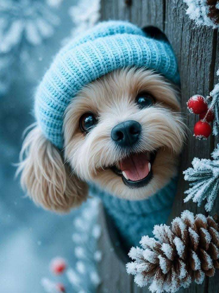 Söt liten hund pussel på nätet