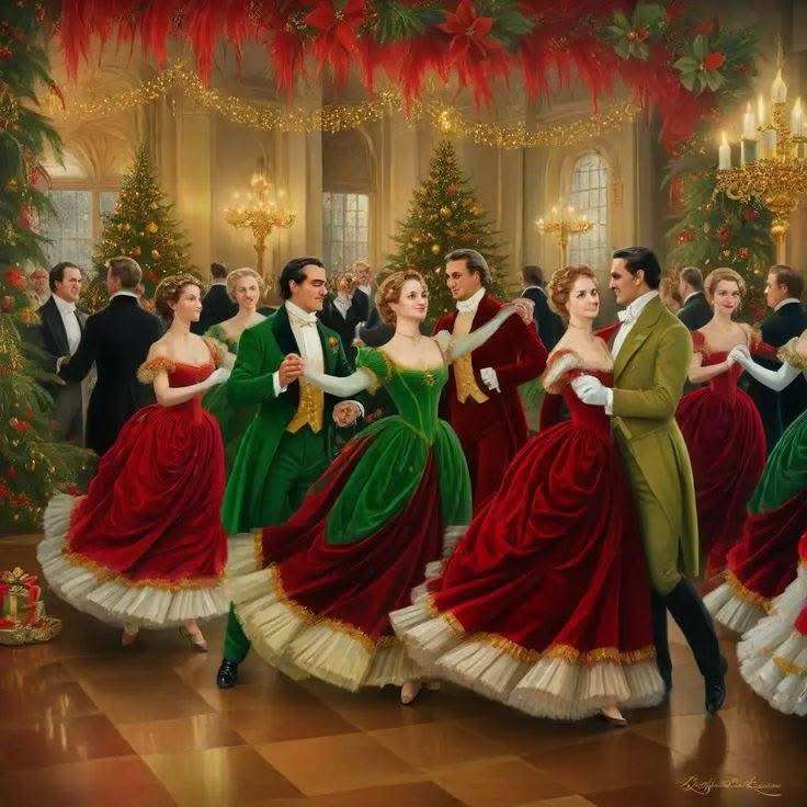 Velké taneční dámy a rytíři skládačky online