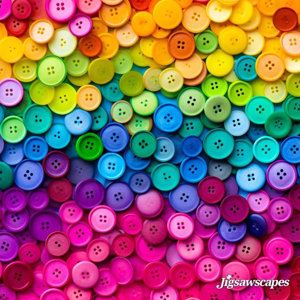 Arco-íris de botões puzzle online