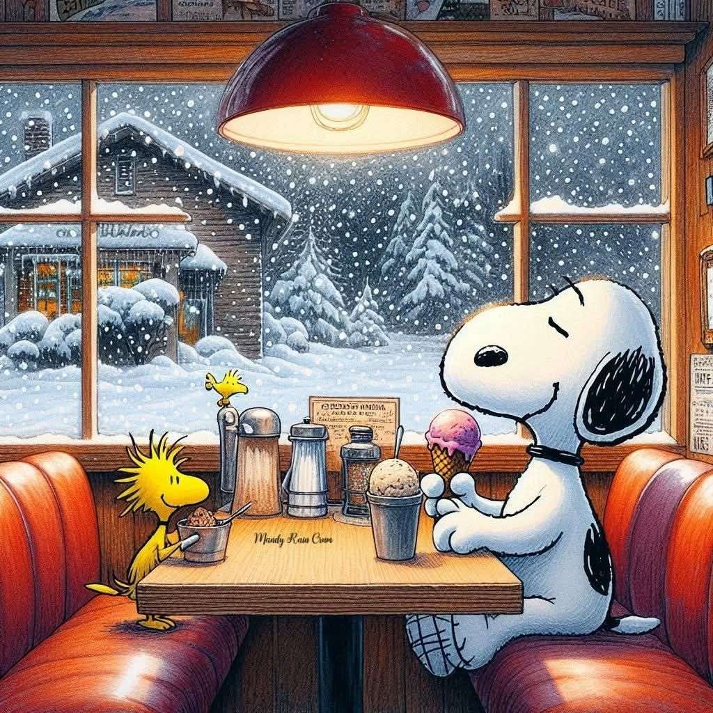 Snoopy och Woodstock pussel på nätet