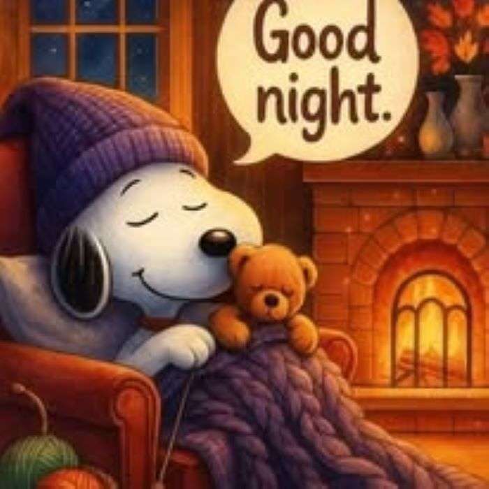 Buenas noches Snoopy rompecabezas en línea