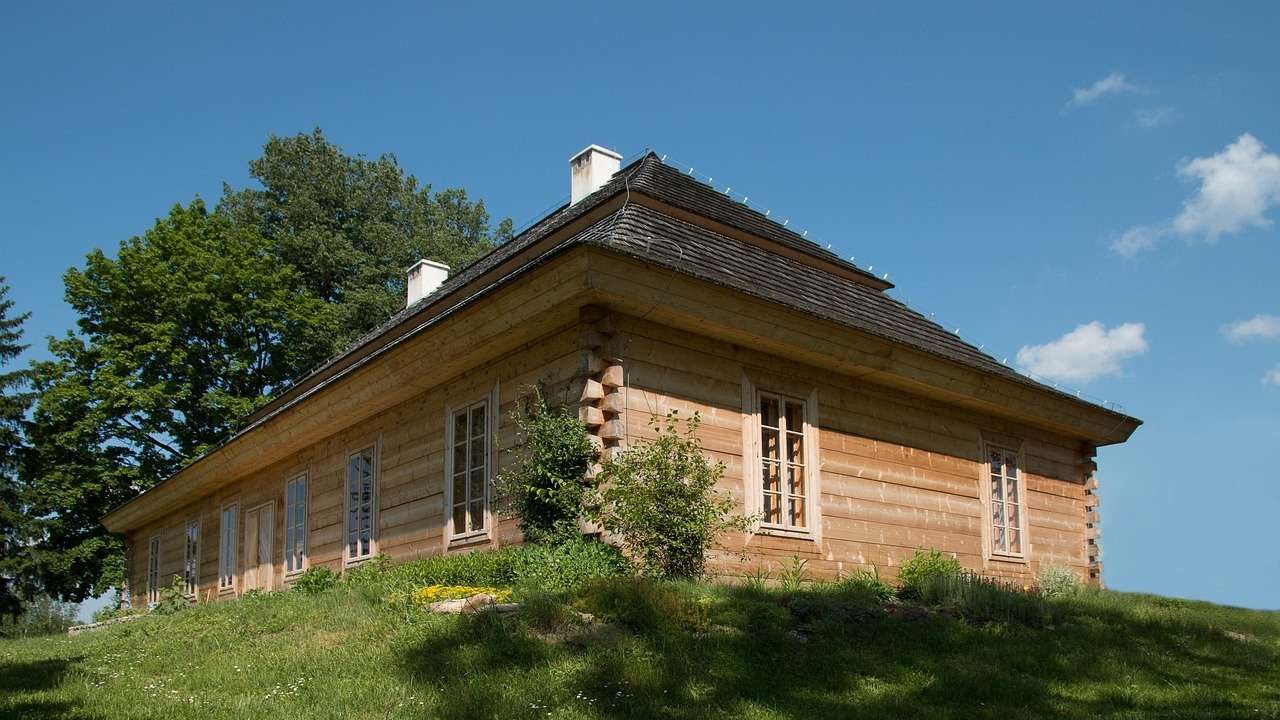 Παλιό σπίτι, Εξοχικό σπίτι, Ξύλινο σπίτι. παζλ online