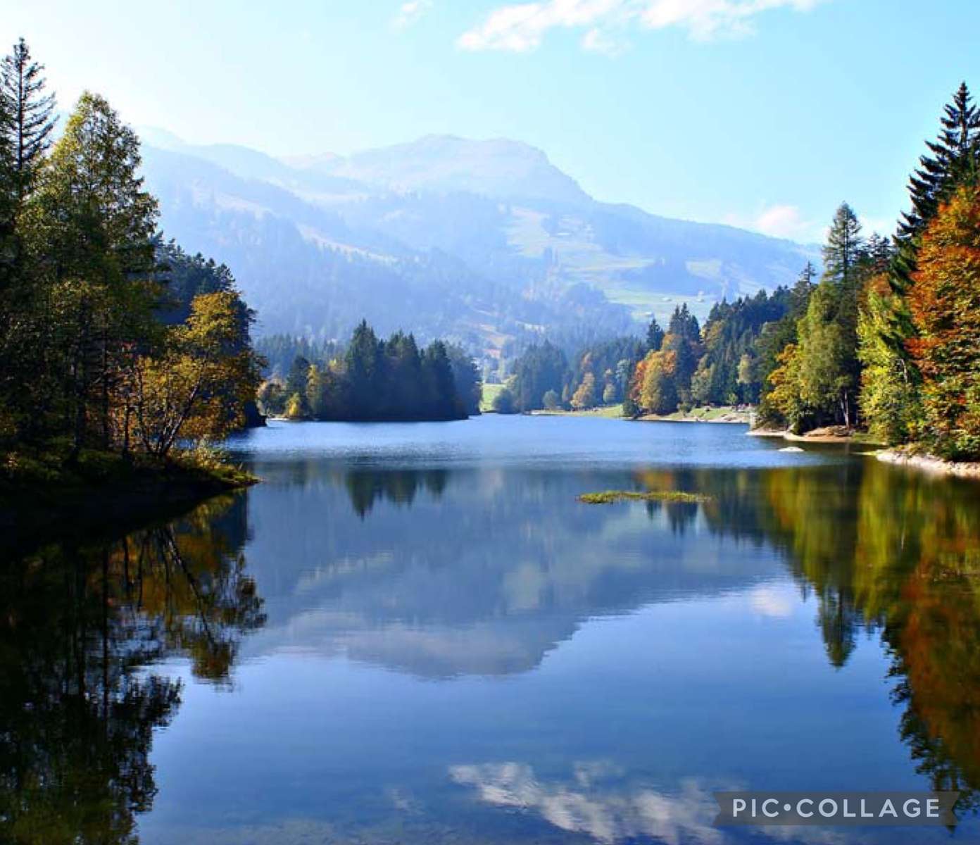 Bergsee in der Schweiz Online-Puzzle