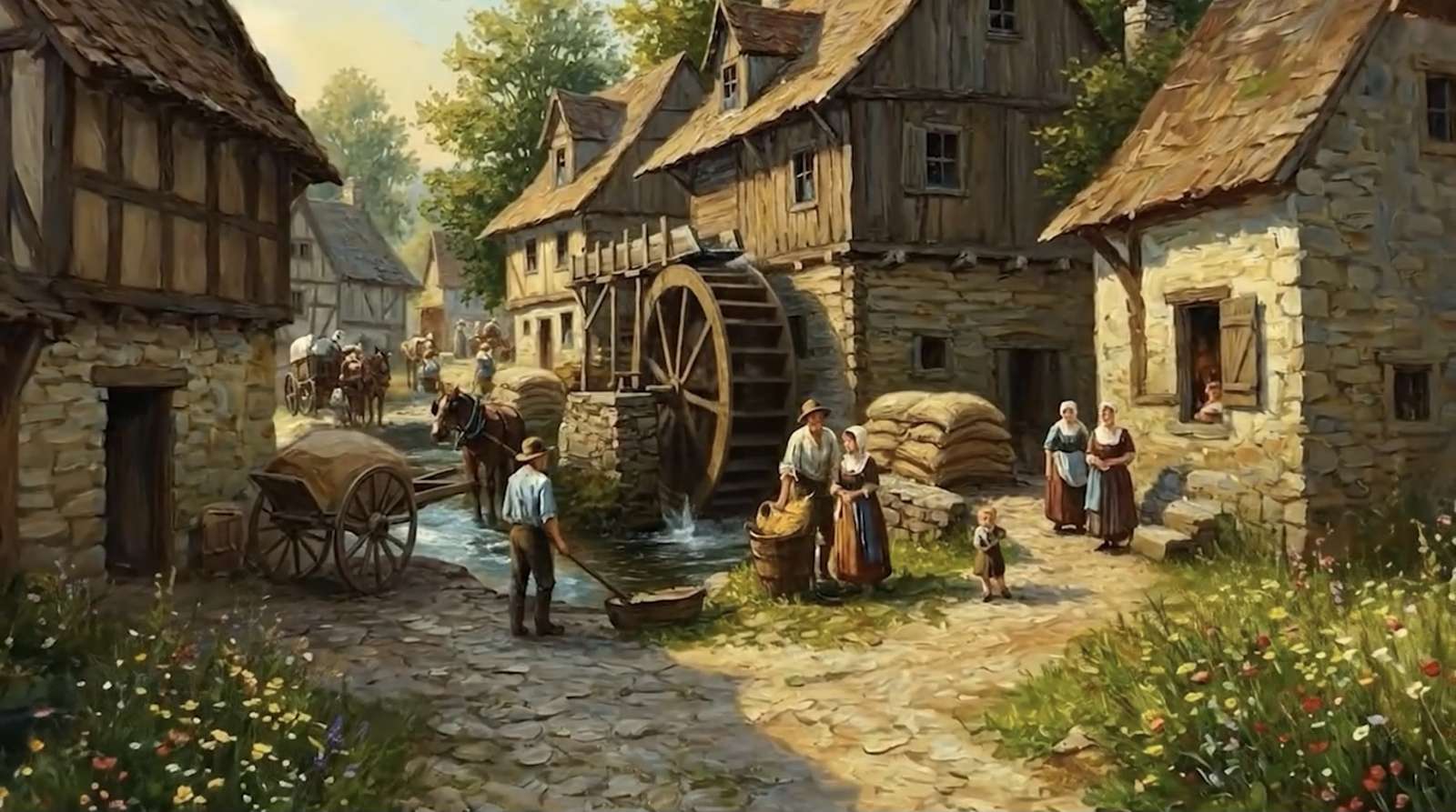 Au moulin à eau puzzle en ligne