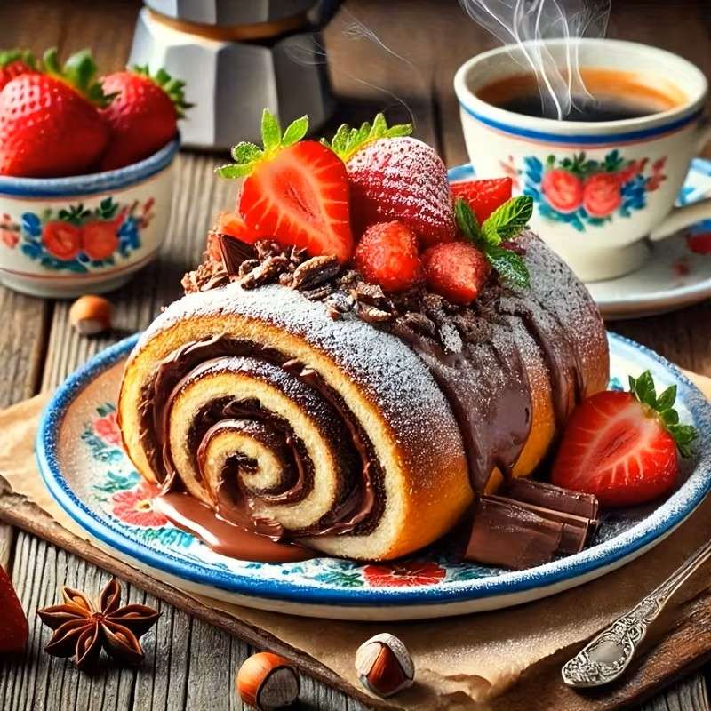 prăjitură cu semințe de mac și căpșuni jigsaw puzzle online