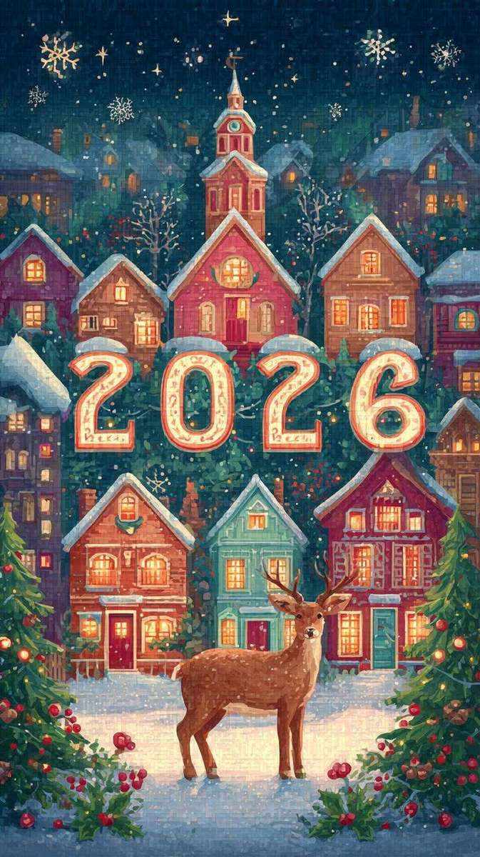 Šťastný nový rok skládačky online