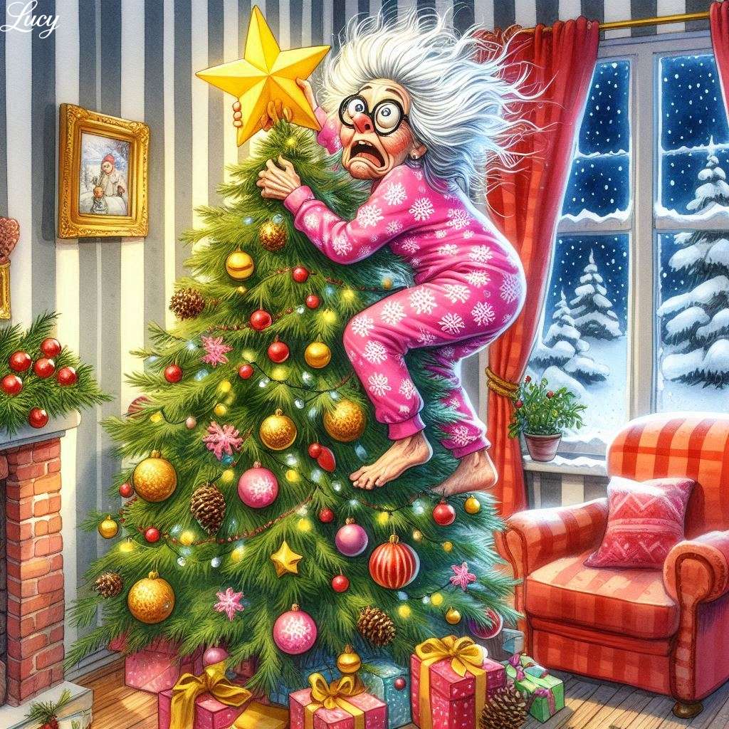 彼女は大きな黄色い星を置きながらパニックに陥ります ジグソーパズルオンライン