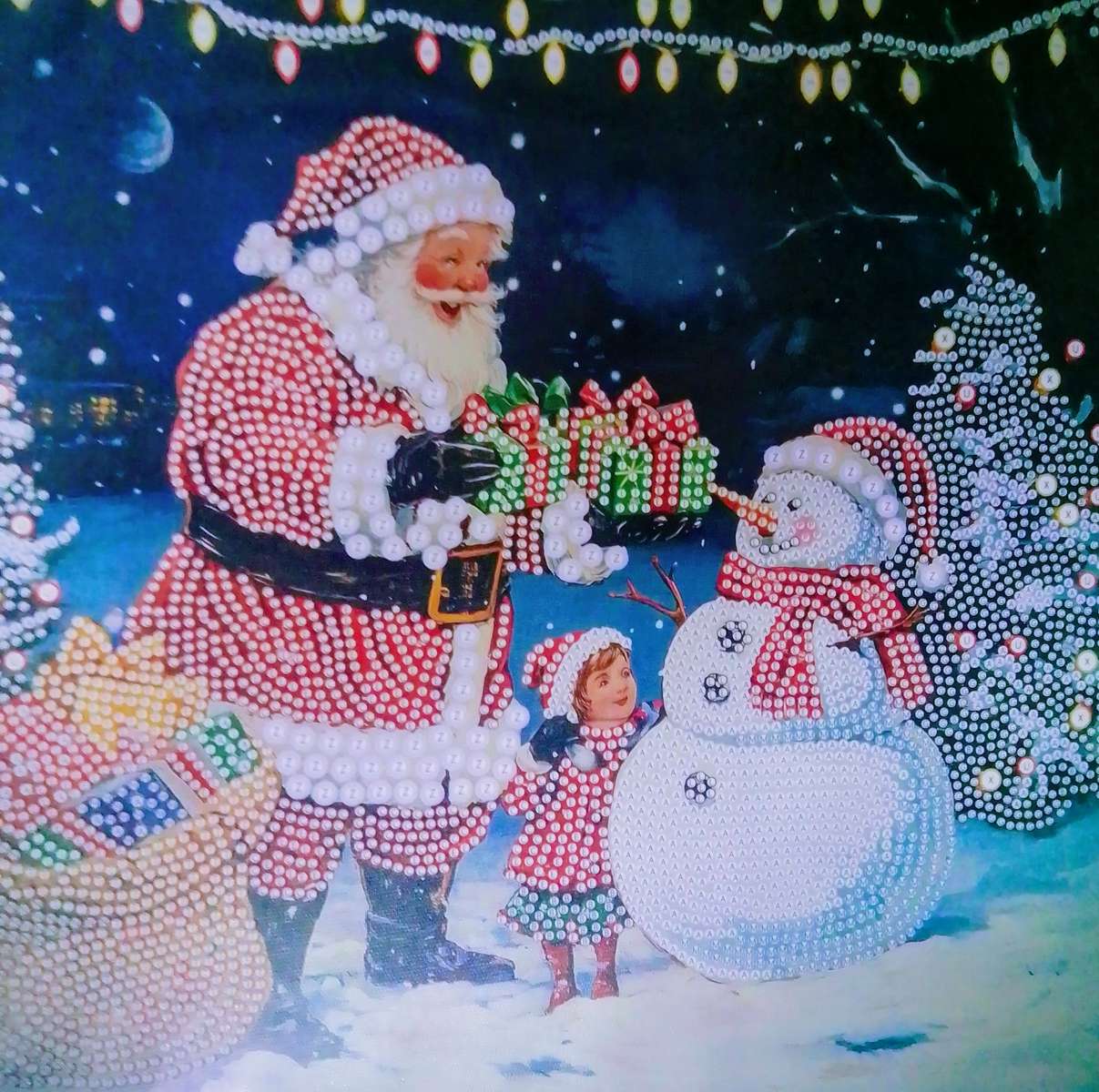 Vánoční dárky online puzzle