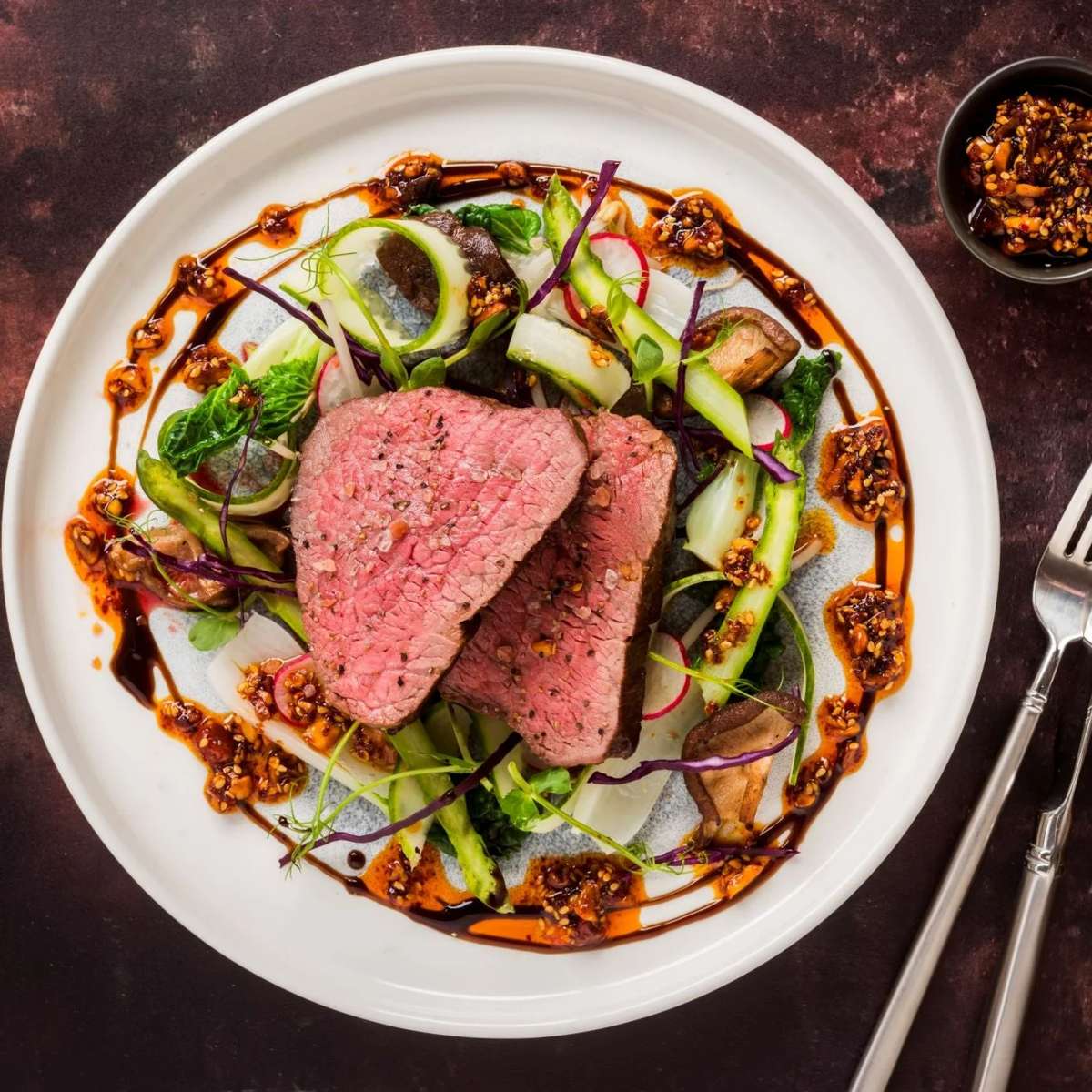 Ausgefallenes Steak-Dinner Puzzlespiel online