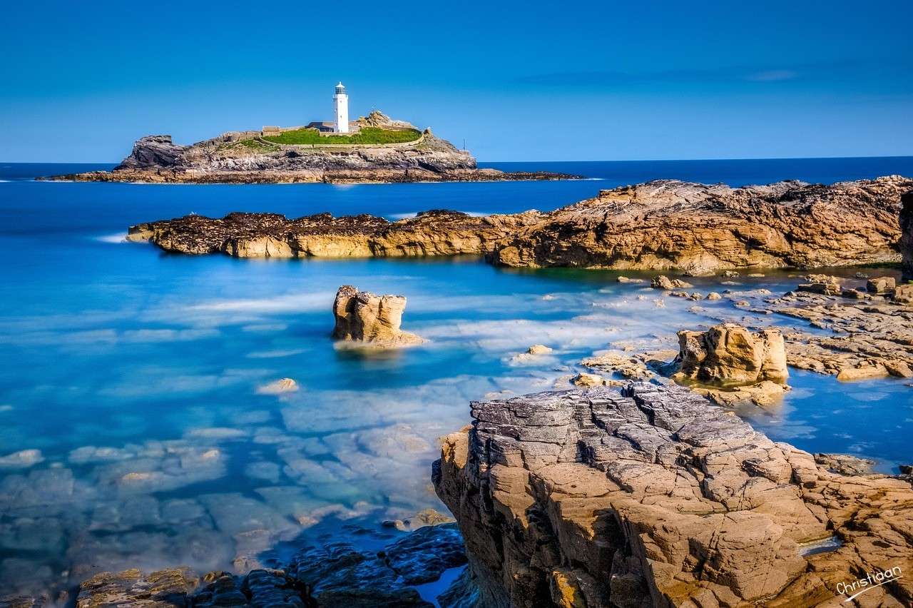 Godrevy Island, St. Ives Bay. Online-Puzzle