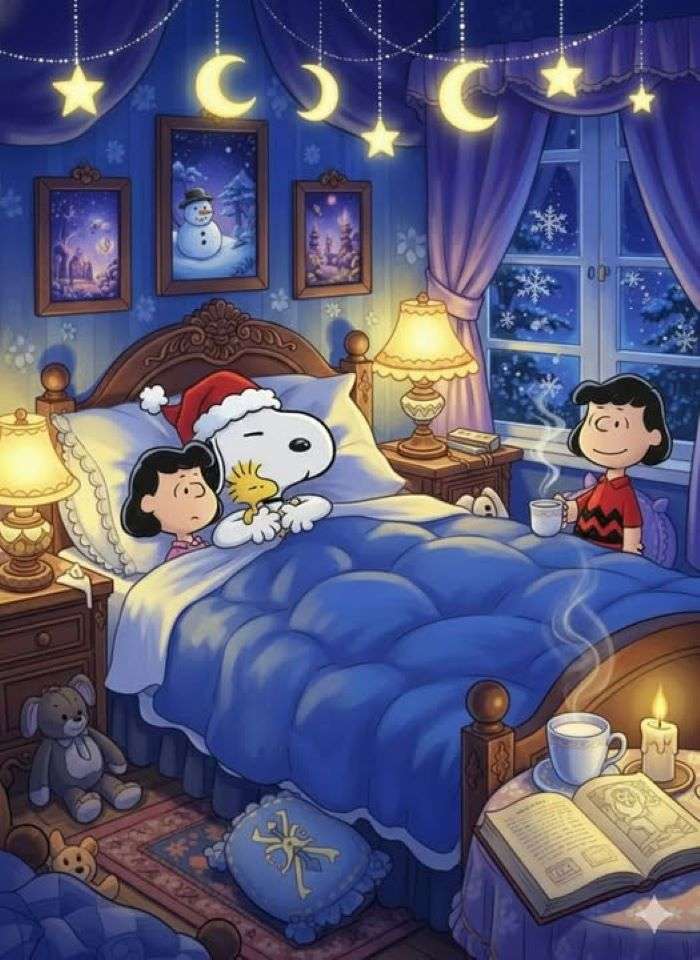 Snoopy goes to sleep online puzzle