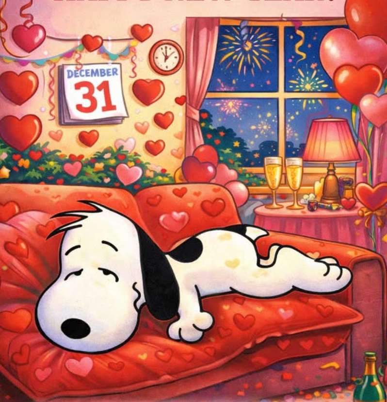 Szczęśliwego Nowego Roku wszystkim moim śpiącym przyjaciołom. puzzle online