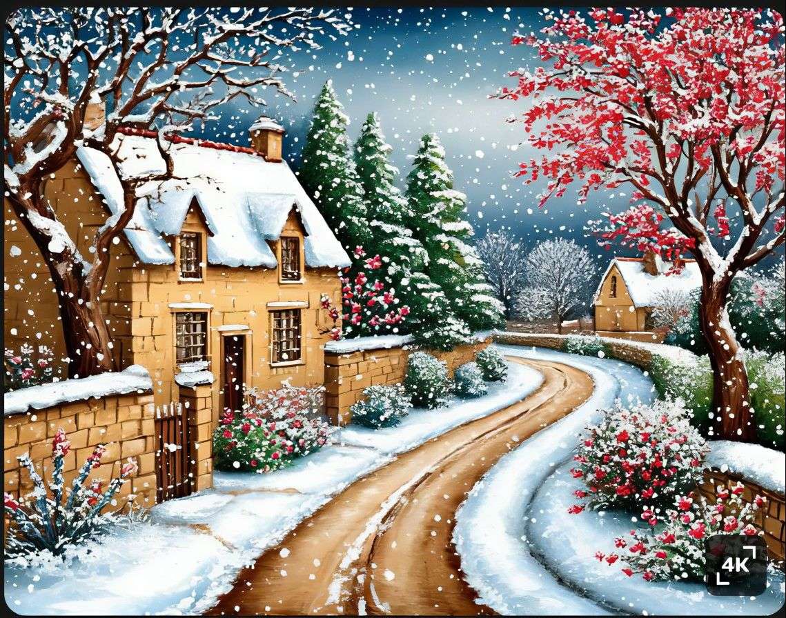 Winterlandschap online puzzel