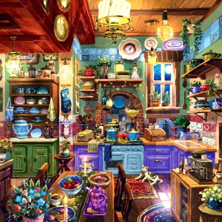 Cuisine de minuit puzzle en ligne