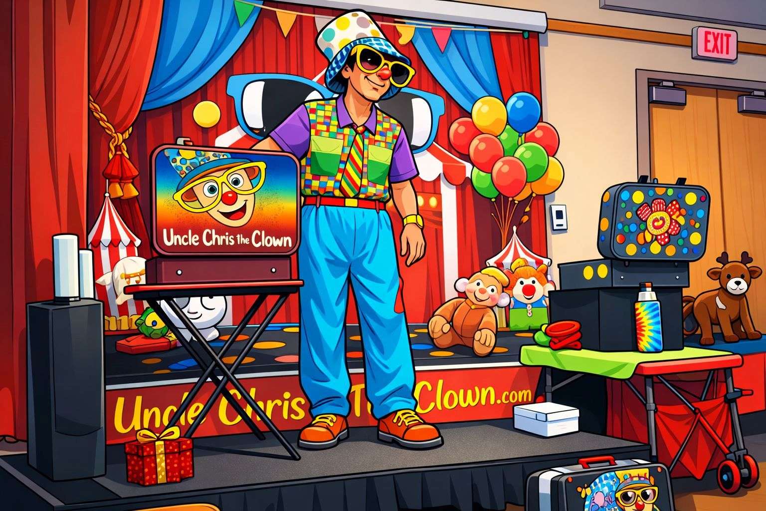 Uncle Chris the Clown jigsaw puzzle online