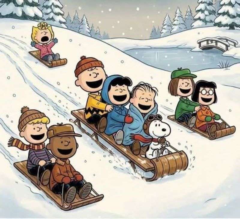 Diversión en la nieve para la pandilla rompecabezas en línea