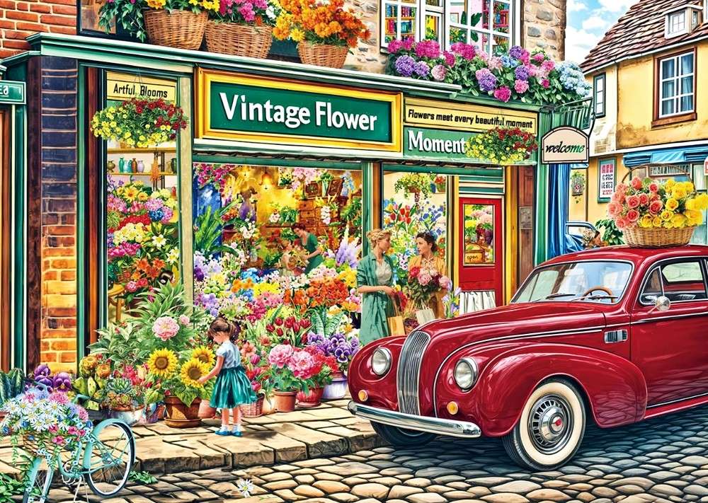 Bloemenwinkel op de hoek legpuzzel online