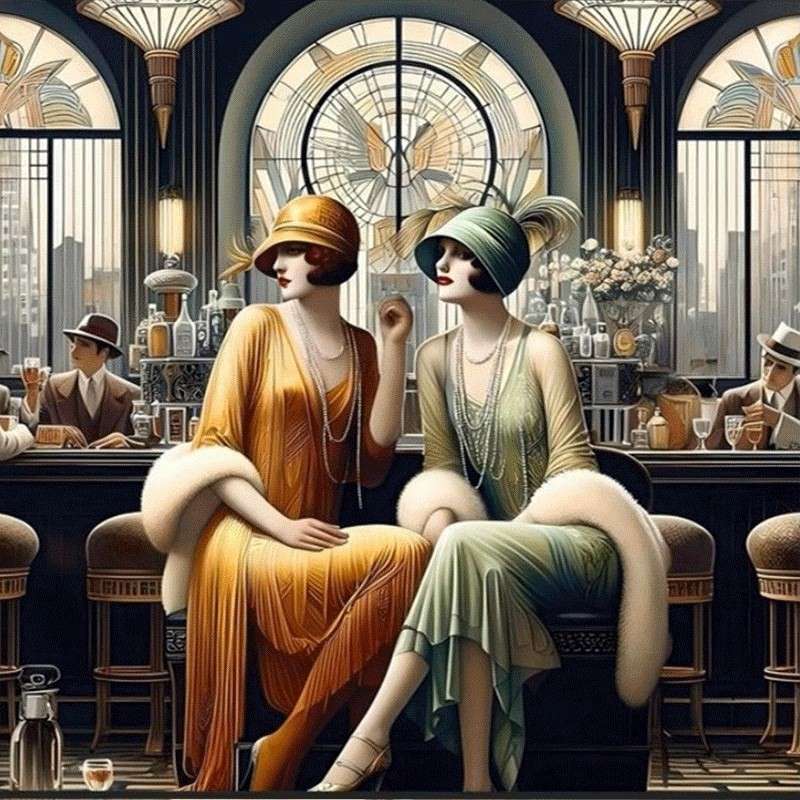 elegant geklede dames - jaren dertig online puzzel