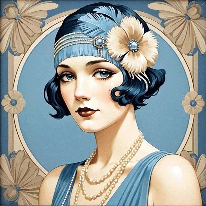 mulher elegante - década de 1920 quebra-cabeças online