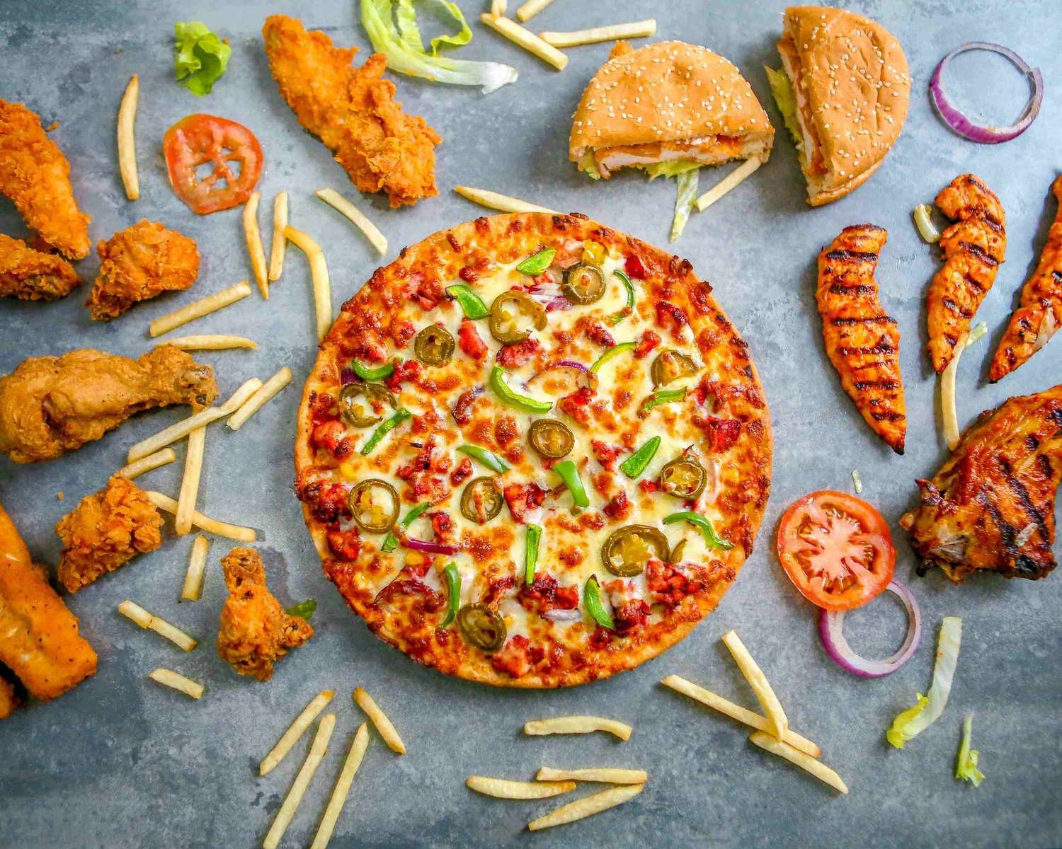 Fast food puzzle online