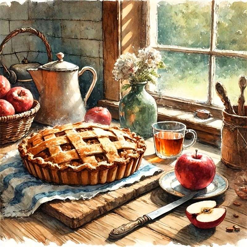 deliziosa crostata di mele puzzle online