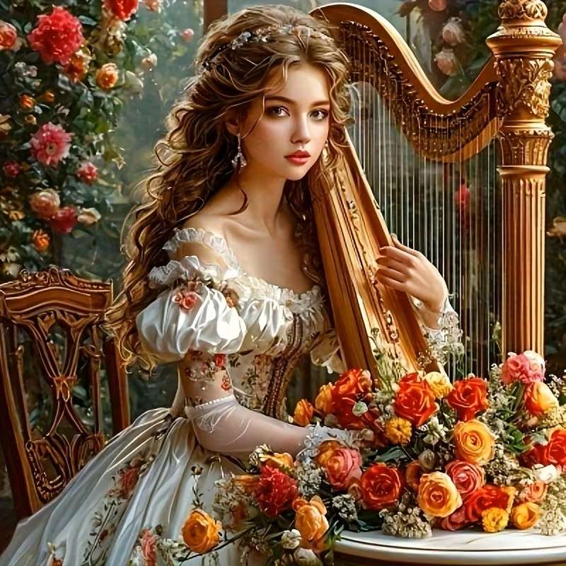 giovane arpista puzzle online