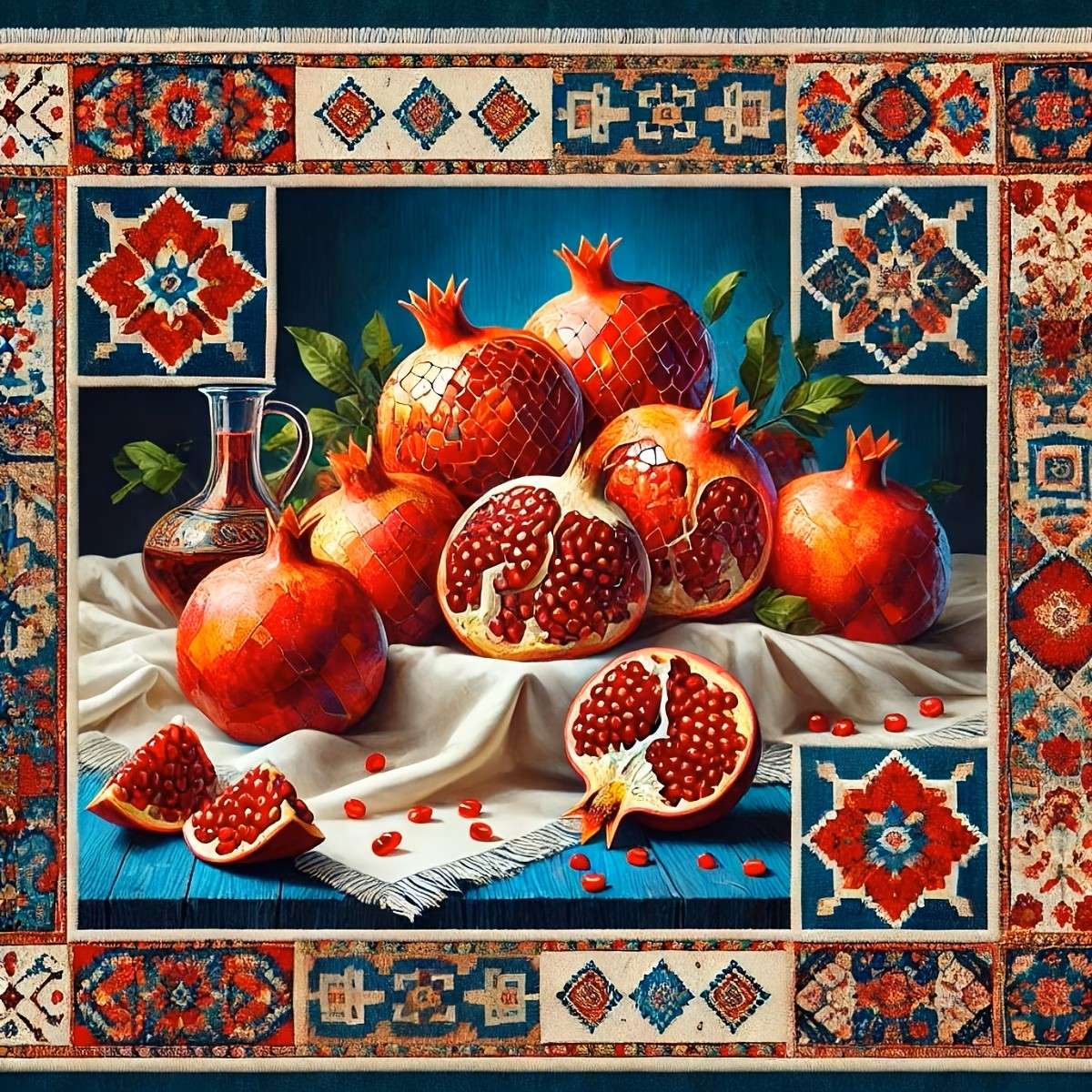 fruta madura de romã quebra-cabeças online