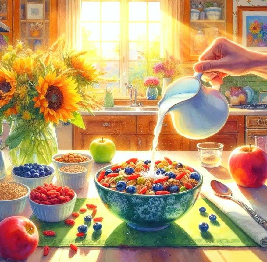 śniadanie puzzle online