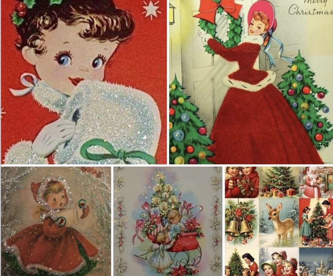 Vintage Christmas Cards jigsaw puzzle online