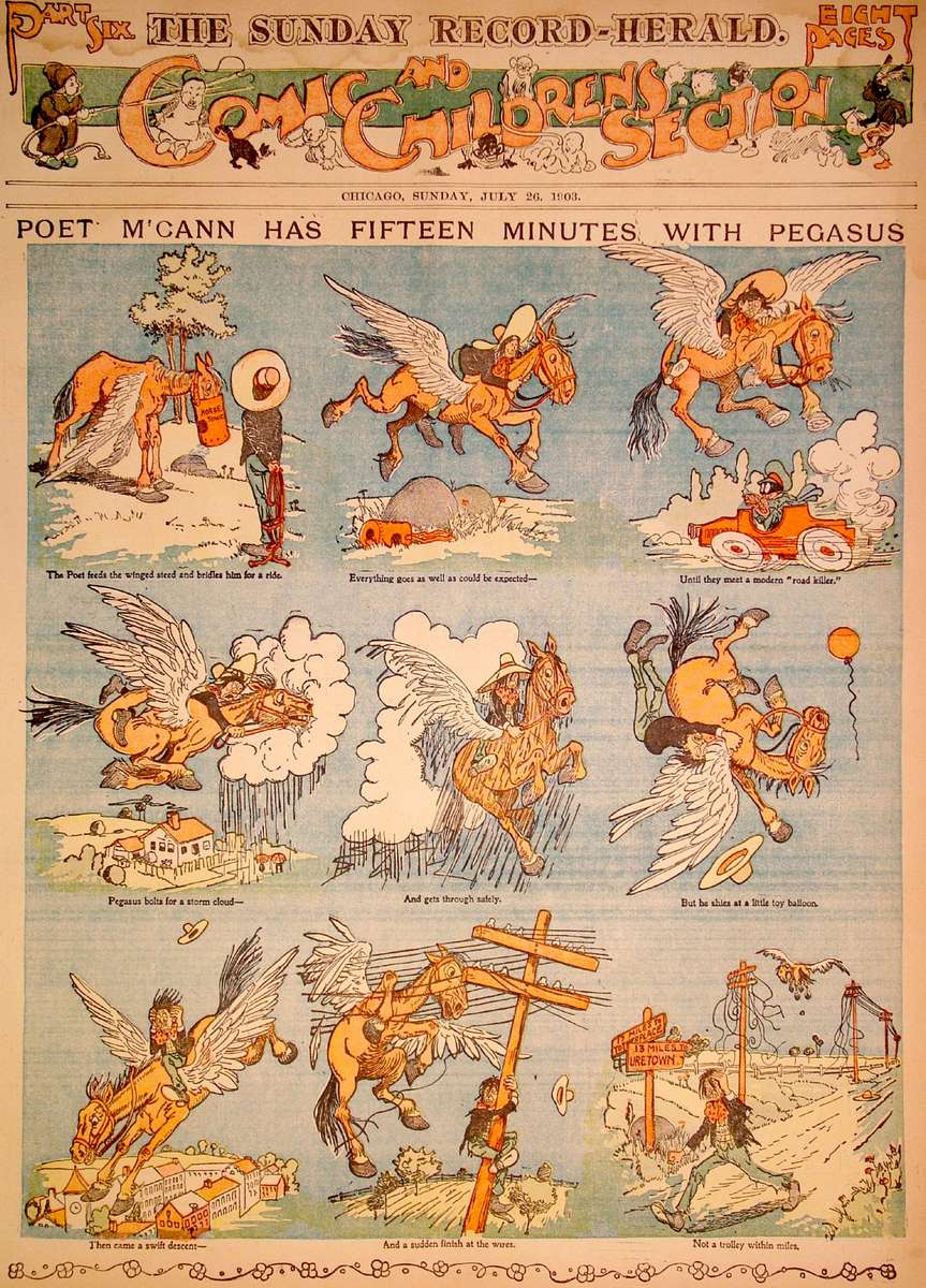 McDougall - A költő és a Pegazus - 1903.07.26 online puzzle