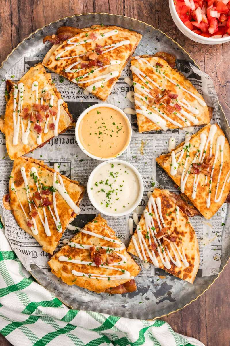 Quesadillas ranch au poulet et au bacon puzzle en ligne