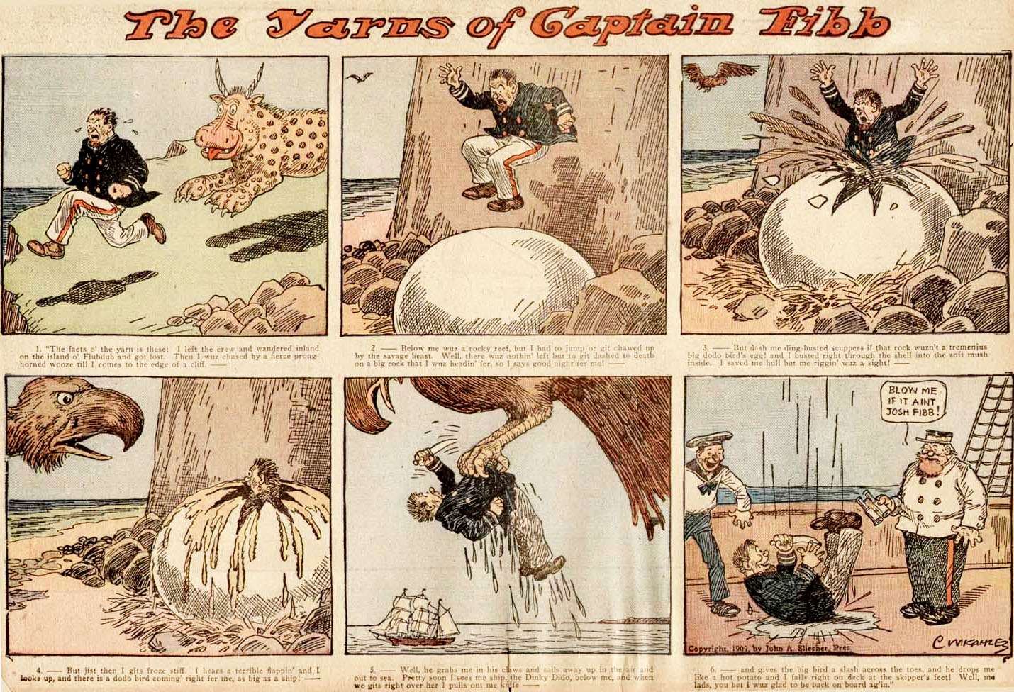 Kahles CW - Captain Fibb - 1909 jigsaw puzzle online