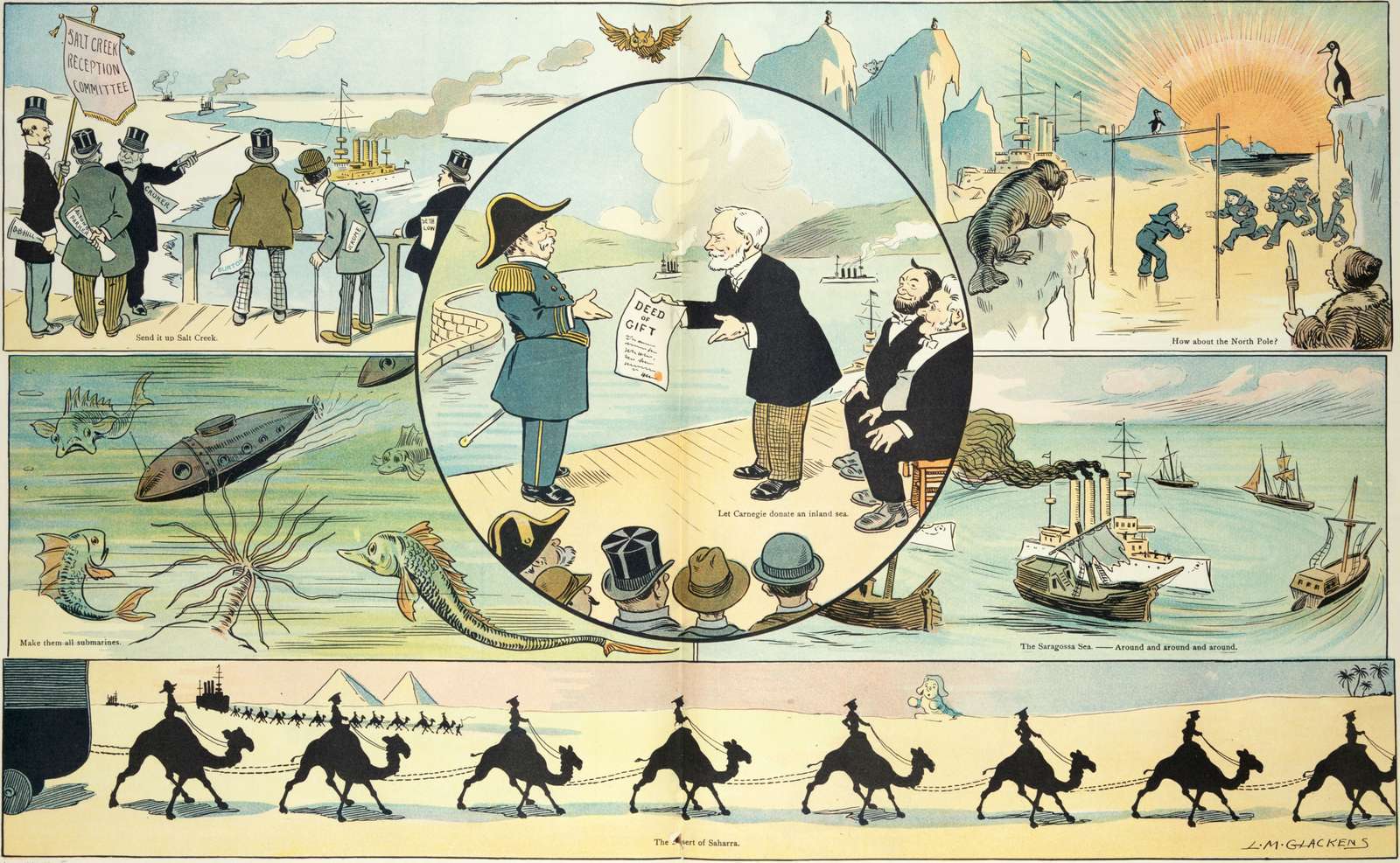 Glackens LM - 1907 - That's what the Navy is like online puzzle