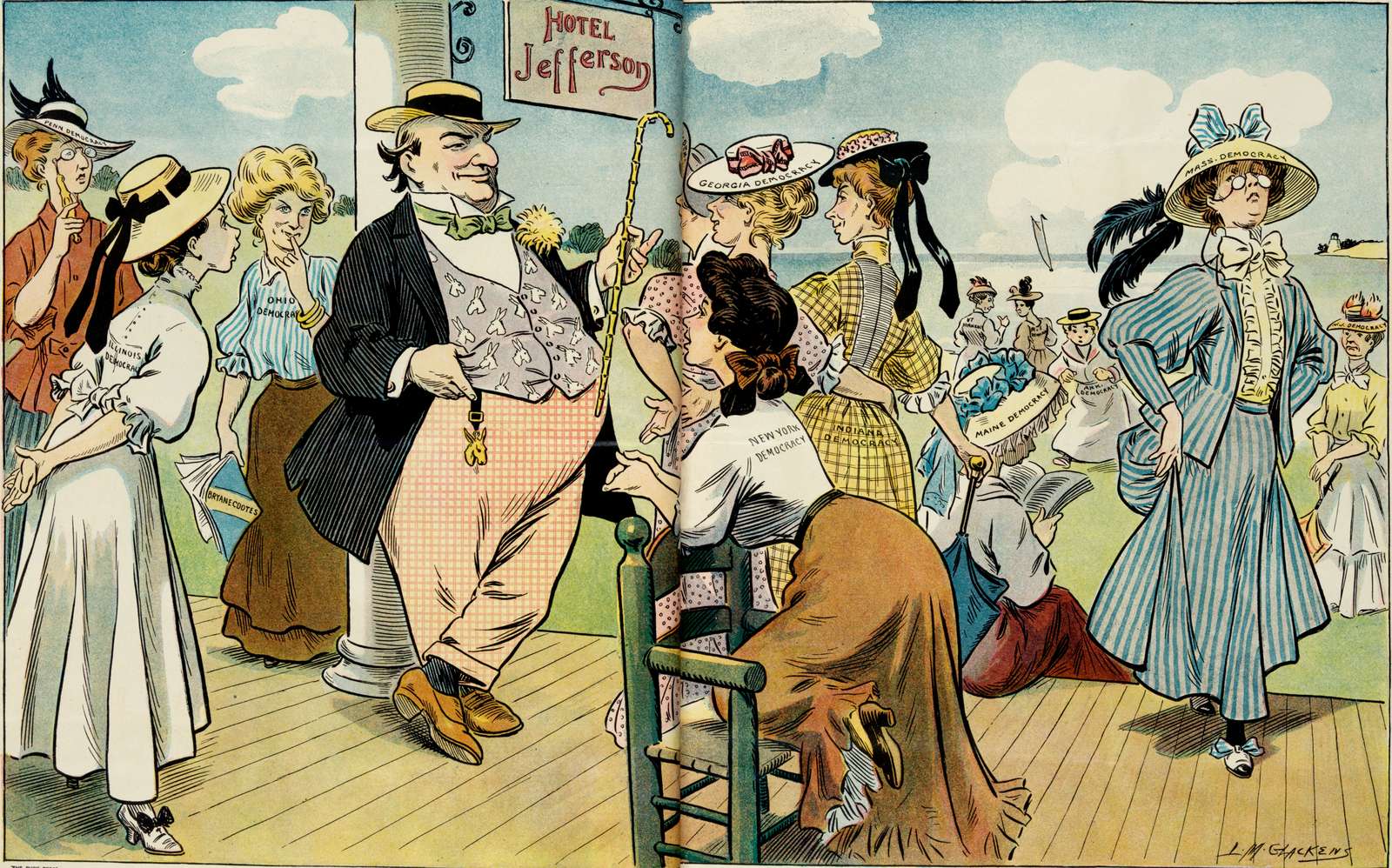 Glackens LM - 1907 - The big man jigsaw puzzle online