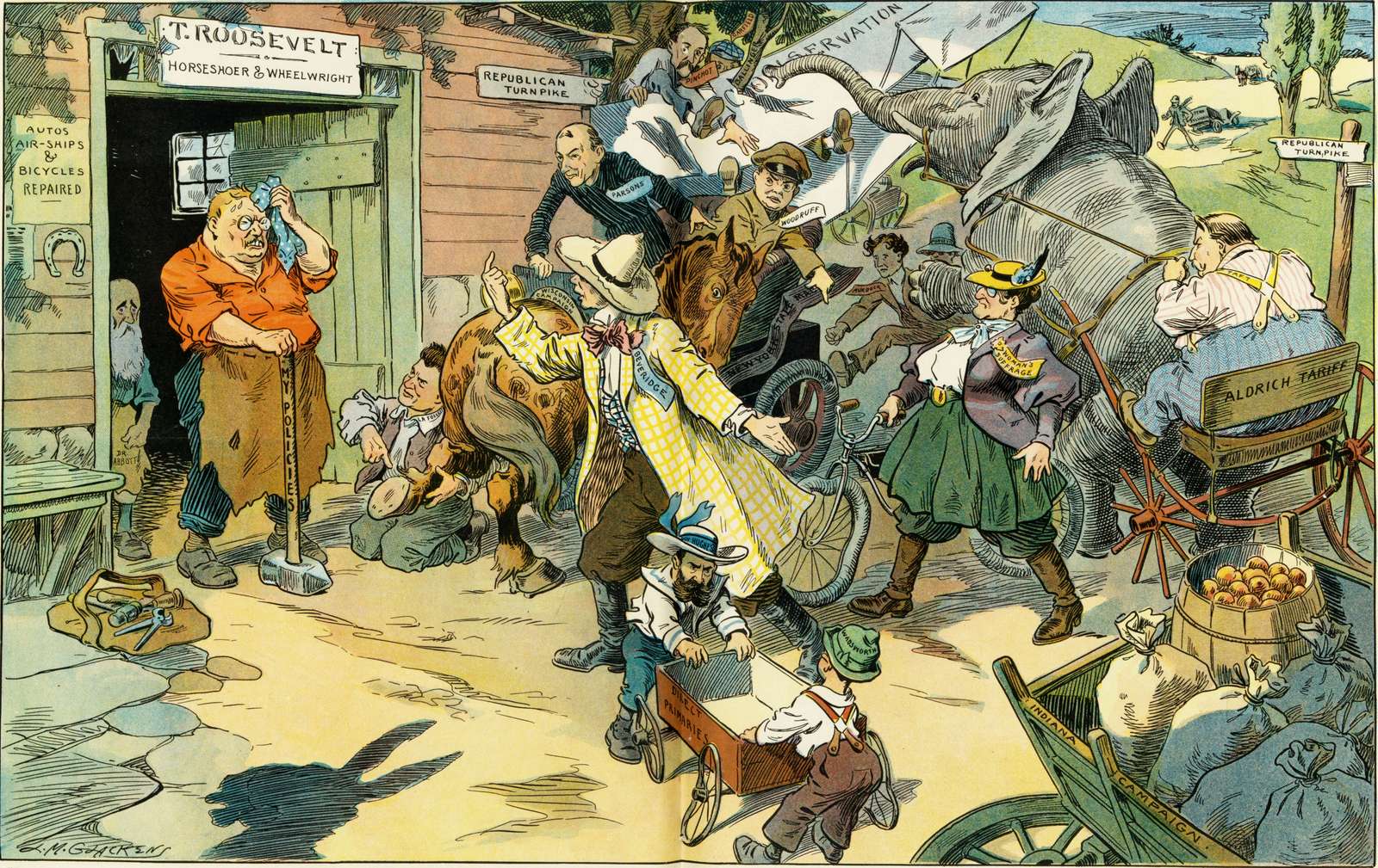 Glackens LM - 1910 - De smid legpuzzel online