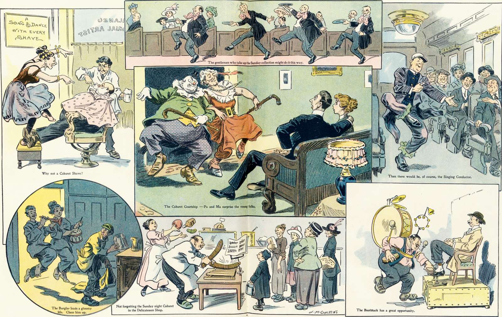 Glackens LM - 1913 - Music makes it easier jigsaw puzzle online