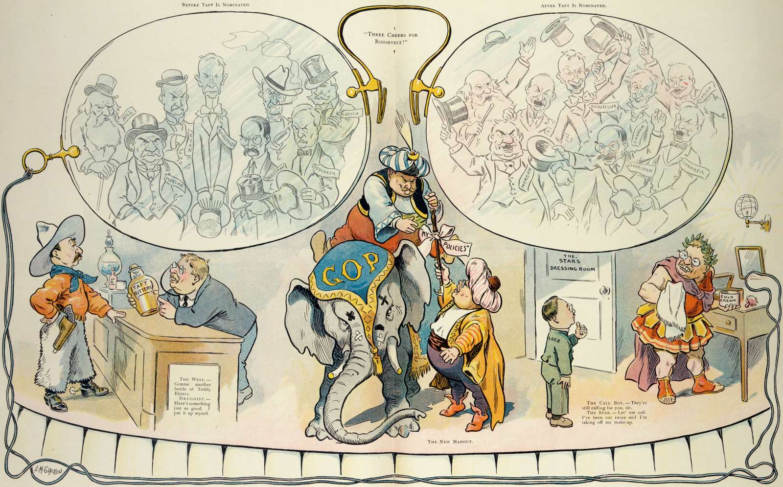 Glackens LM - 1908 - Republican Convention online puzzle