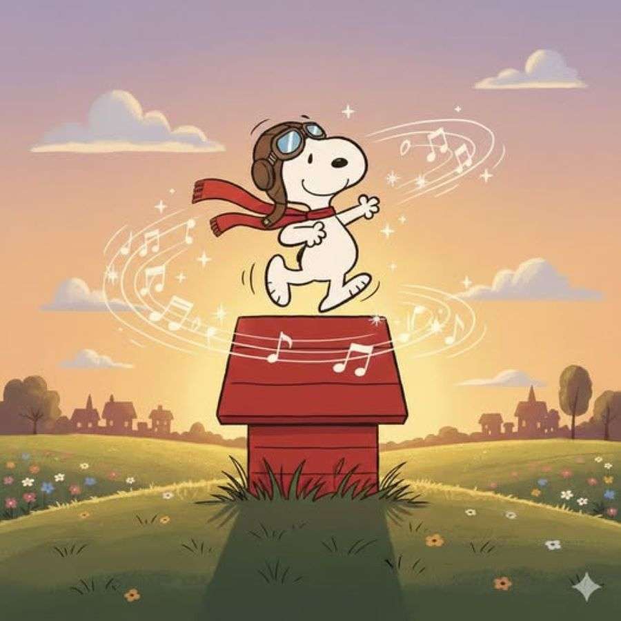 Dansează cu Snoopy puzzle online