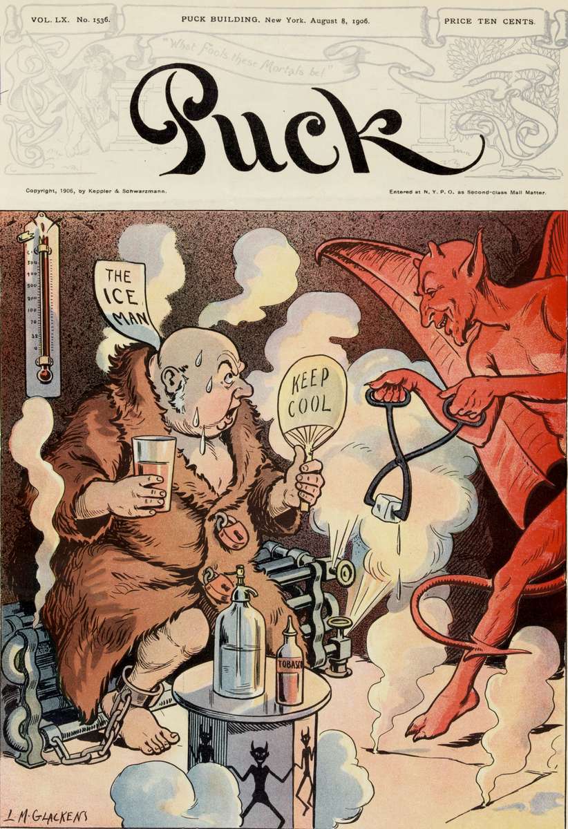 Glackens LM - 1906 - Tot zover de ijscoman legpuzzel online