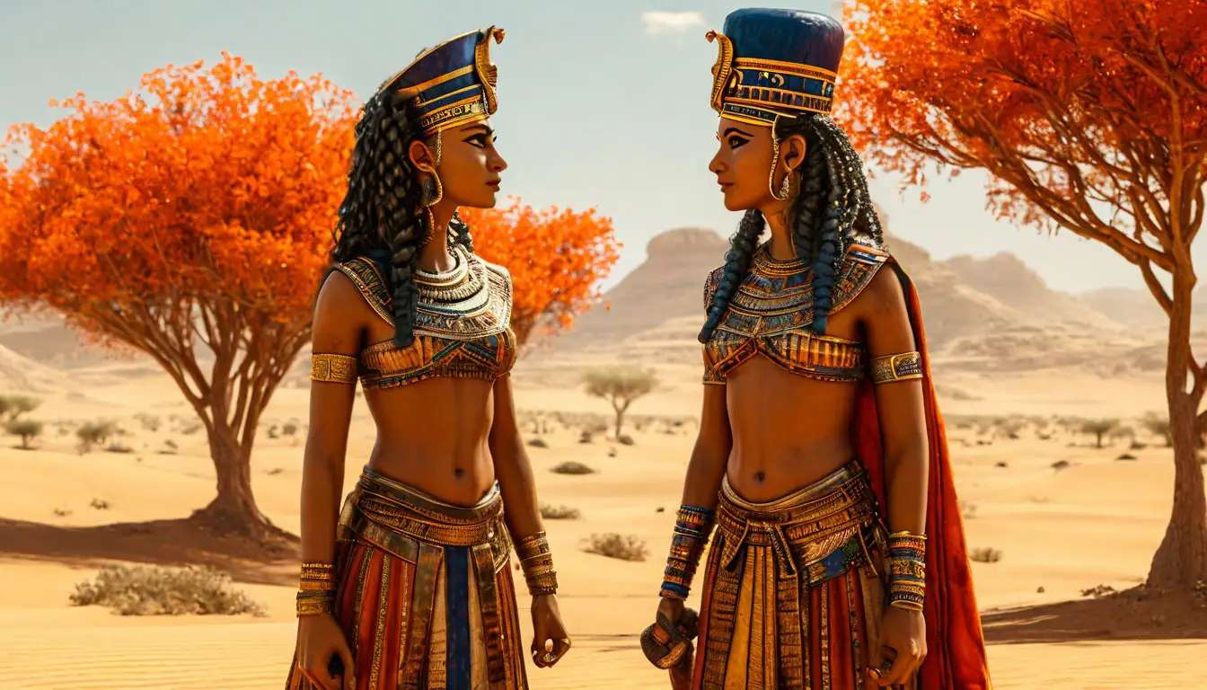 Pharao in der Wüste Online-Puzzle