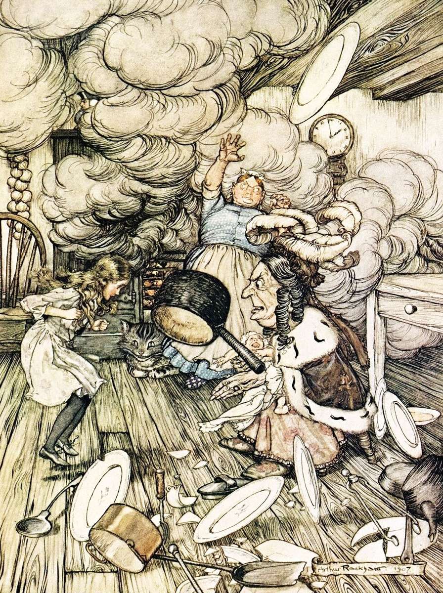 Rackham A - Alice in Wonderland-7 jigsaw puzzle online