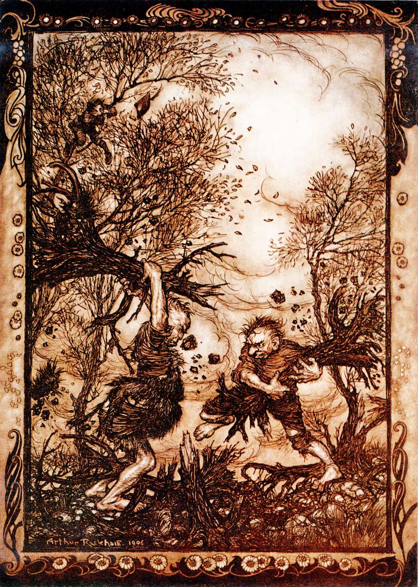 Rackham A - Battle of the Trolls jigsaw puzzle online