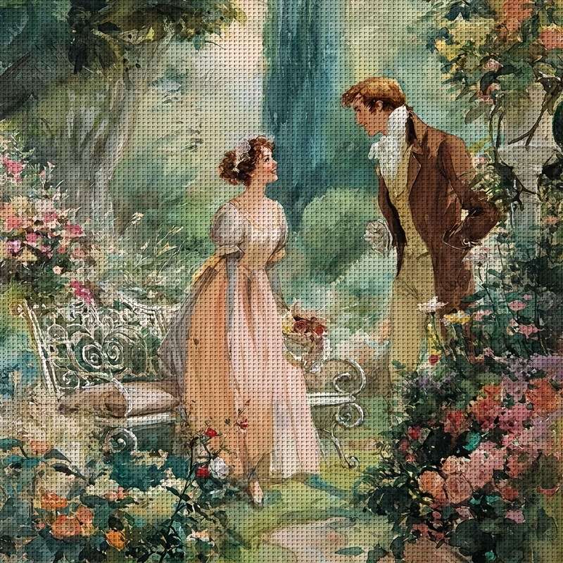 gesprek in de tuin online puzzel