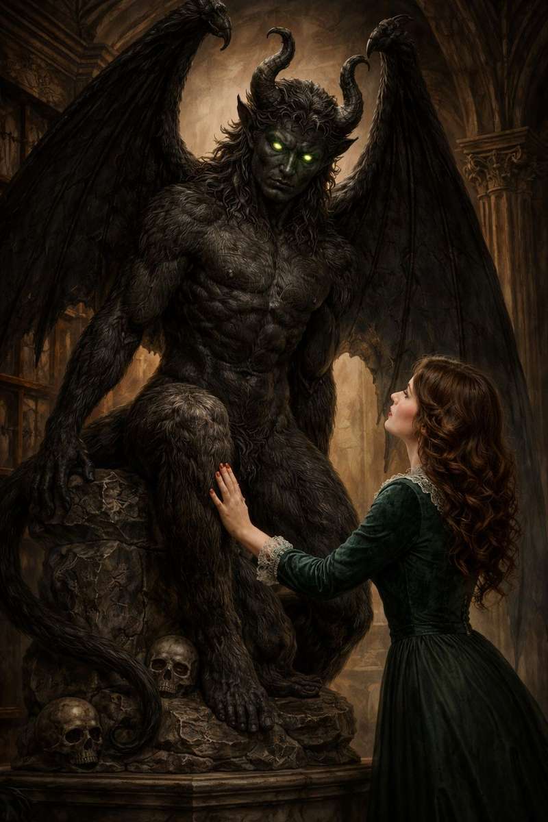 Vrouw en Demon online puzzel