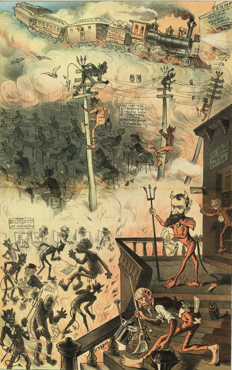 F. Burr Opper - The Hades Monopoly - 1883 online puzzle