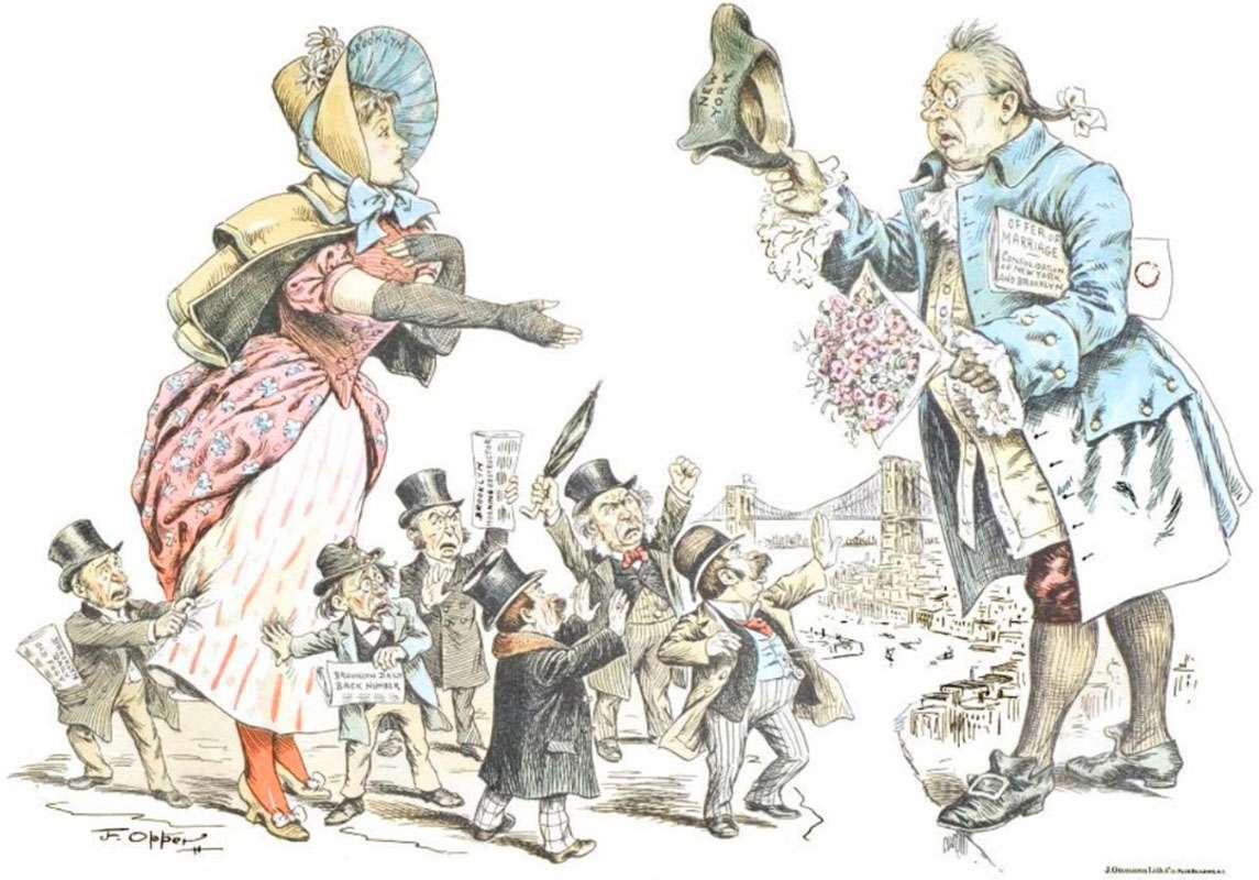 F. Burr Opper - Selfish Objections - 1893 online puzzle