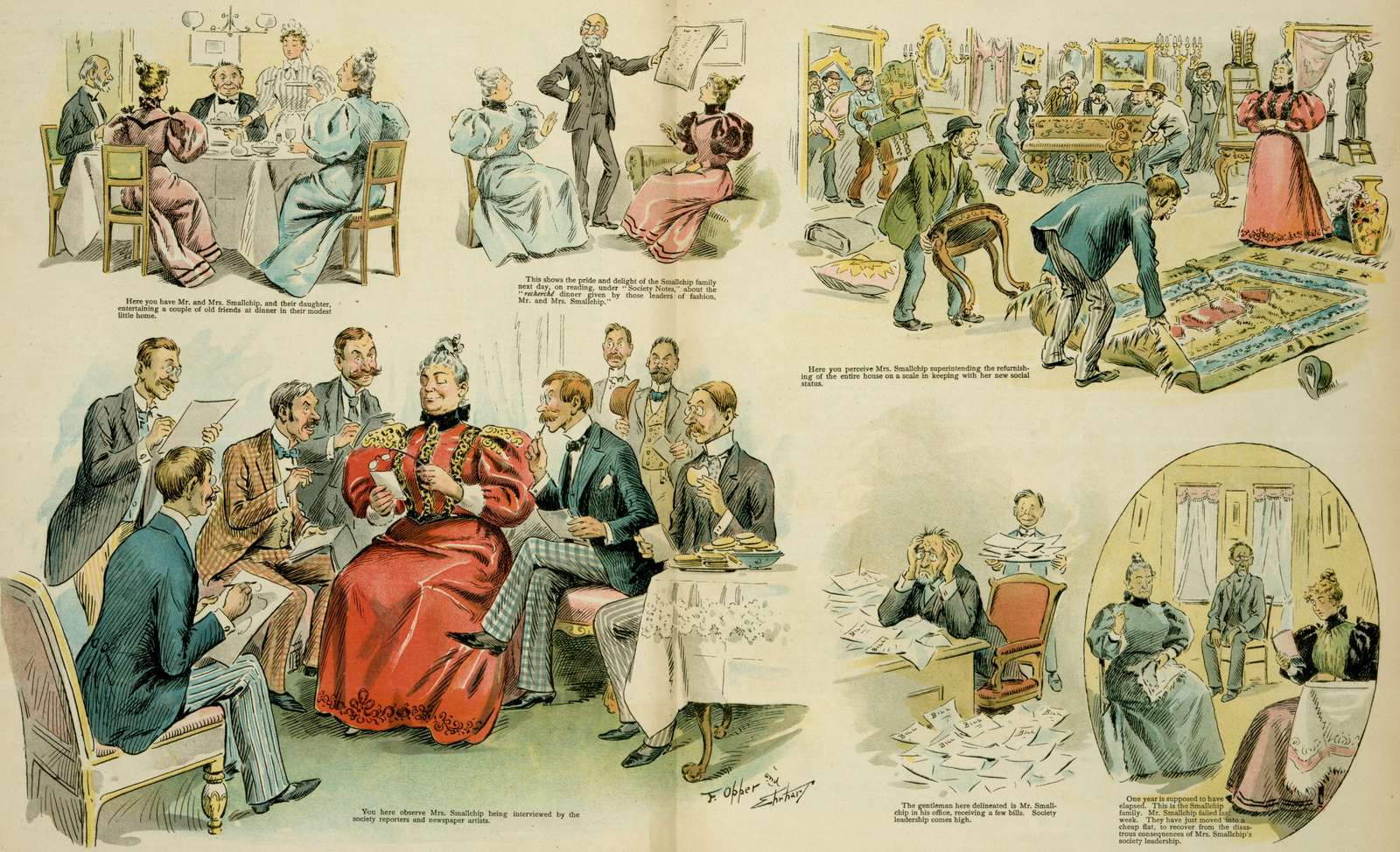 F. Burr Opper - What reading does - 1896 jigsaw puzzle online