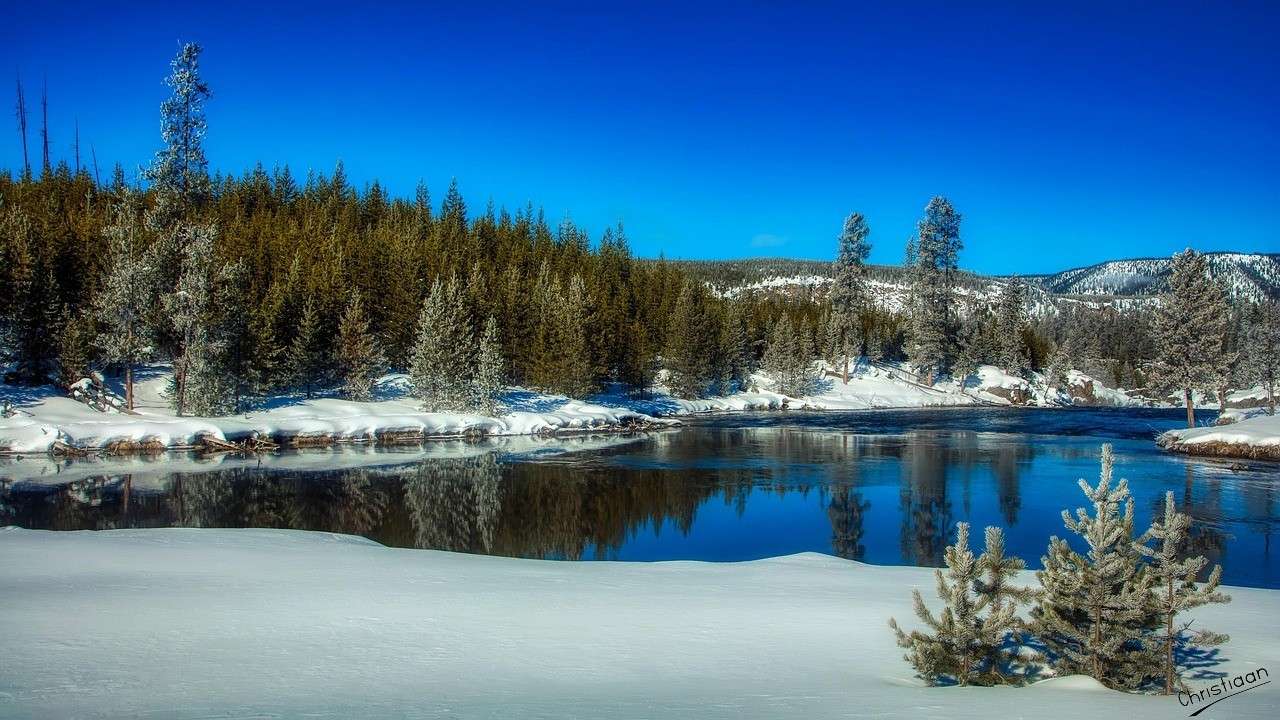 Yellowstone-Nationalpark, Wyoming, Amerika. Online-Puzzle