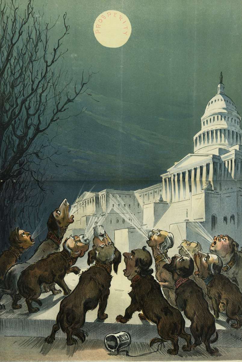 Die Hunde und der Mond Puzzlespiel online